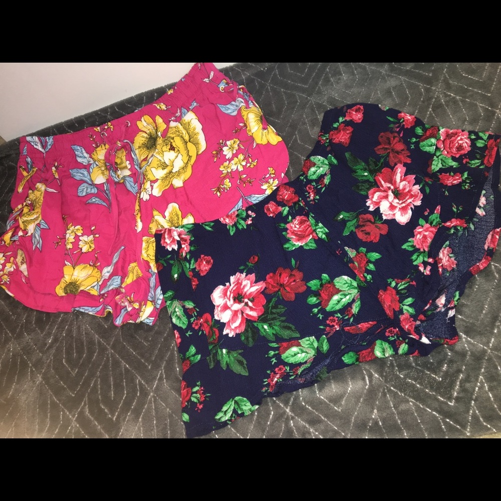 Bundle of flower designed shorts